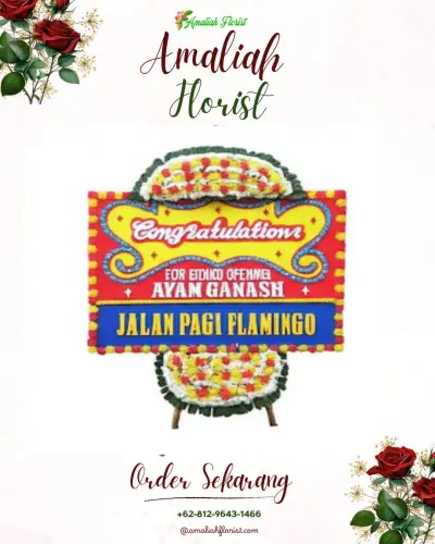 Bunga Papan Congratulation di Ketunggeng